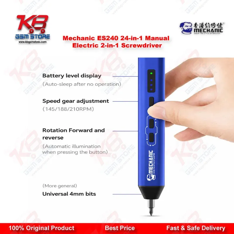 Mechanic ES240 24-in-1 Manual & Electric 2-in-1 Precision Screwdriver Set