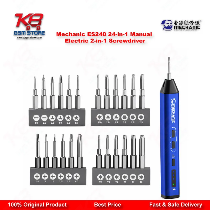 Mechanic ES240 24-in-1 Manual & Electric 2-in-1 Precision Screwdriver Set