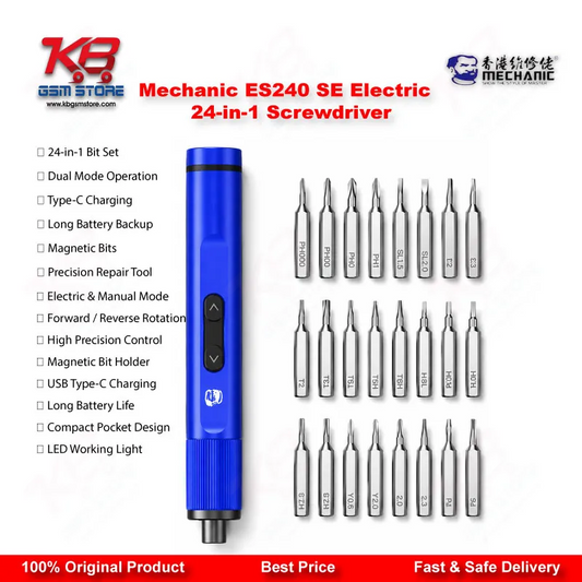 Mechanic ES240 SE Electric 24-in-1 Screwdriver Set – Precision Repair Kit