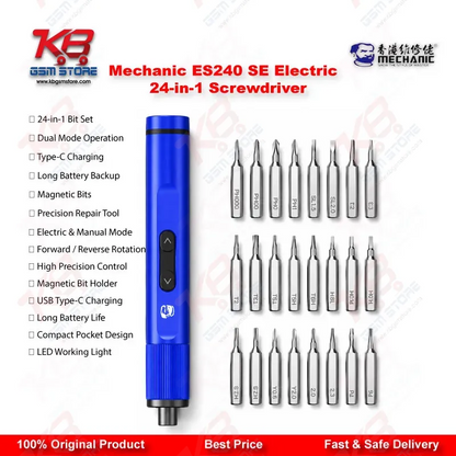 Mechanic ES240 SE Electric 24-in-1 Screwdriver Set – Precision Repair Kit