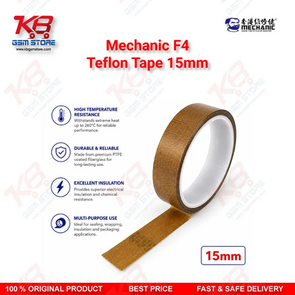 MECHANIC F4 Teflon Tape 15mm – Heat Resistant PTFE Tape for Mobile PCB Repair