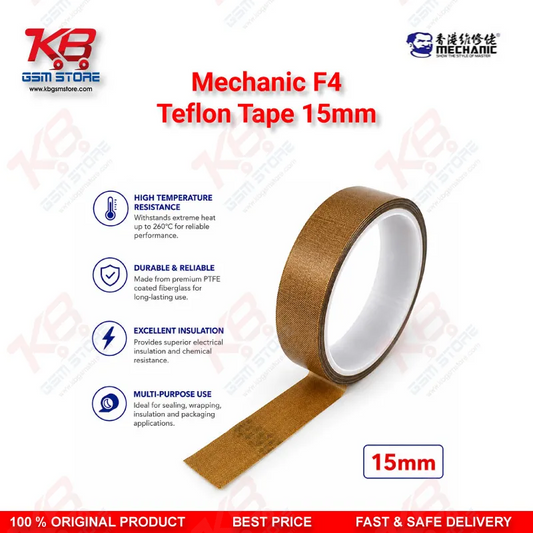 MECHANIC F4 Teflon Tape 15mm – Heat Resistant PTFE Tape for Mobile PCB Repair