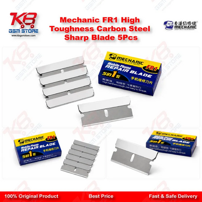 Mechanic FR1 High Toughness Carbon Steel Sharp Blade 5Pcs