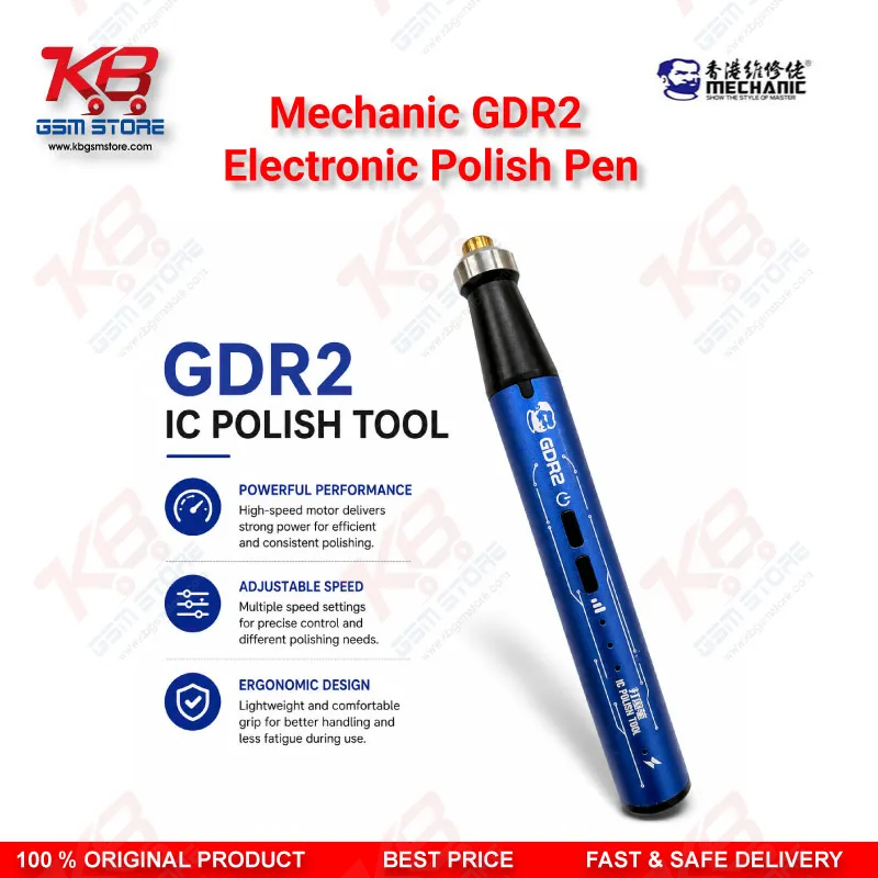 Mechanic GDR2 Electric IC Polishing Pen – 37000RPM Motherboard Grinding Tool