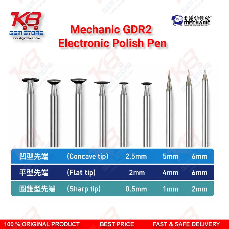 Mechanic GDR2 Electric IC Polishing Pen – 37000RPM Motherboard Grinding Tool