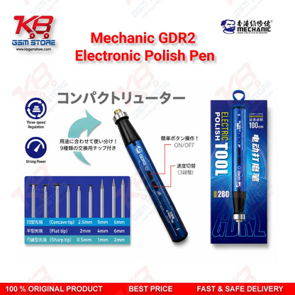 Mechanic GDR2 Electric IC Polishing Pen – 37000RPM Motherboard Grinding Tool
