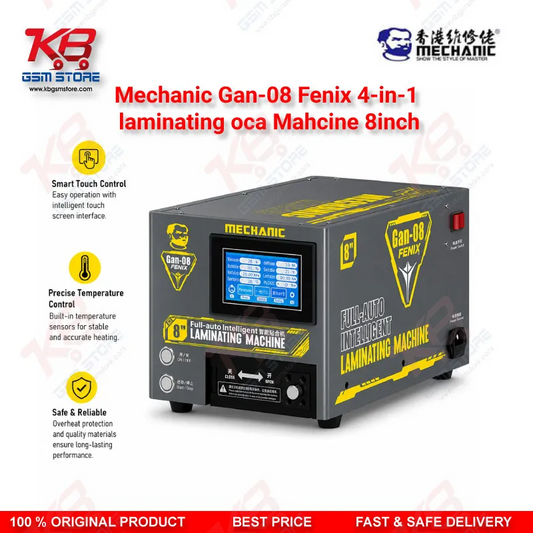 Mechanic GAN-08 Fenix 4-in-1 OCA Laminating & Bubble Removal Machine 8 Inch – Straight & Curved Screen Bonding Tool