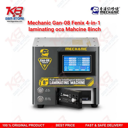Mechanic GAN-08 Fenix 4-in-1 OCA Laminating & Bubble Removal Machine 8 Inch – Straight & Curved Screen Bonding Tool
