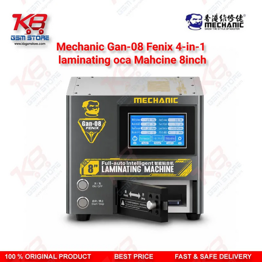 Mechanic GAN-08 Fenix 4-in-1 OCA Laminating & Bubble Removal Machine 8 Inch – Straight & Curved Screen Bonding Tool