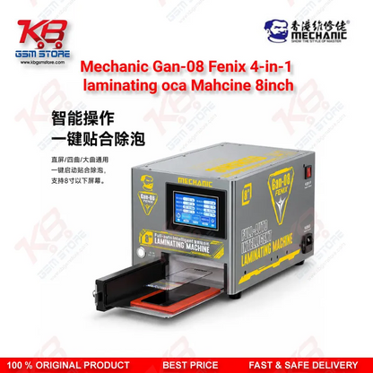 Mechanic GAN-08 Fenix 4-in-1 OCA Laminating & Bubble Removal Machine 8 Inch – Straight & Curved Screen Bonding Tool