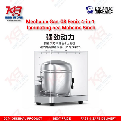 Mechanic GAN-08 Fenix 4-in-1 OCA Laminating & Bubble Removal Machine 8 Inch – Straight & Curved Screen Bonding Tool