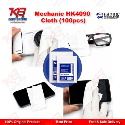 Mechanic HK4090 Anti-Static Dust-Free Cleaning Cloth – 100 Pcs (10x10cm)