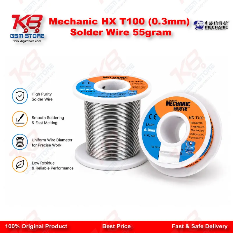 Mechanic HX T100 (0.3mm) Solder Wire 55gram