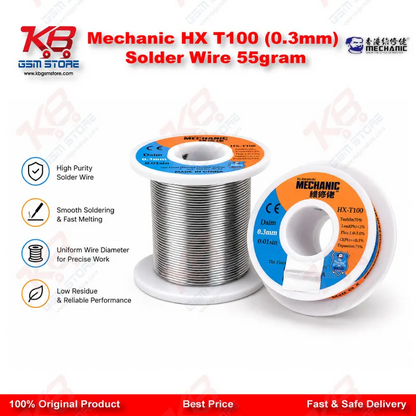 Mechanic HX T100 (0.3mm) Solder Wire 55gram