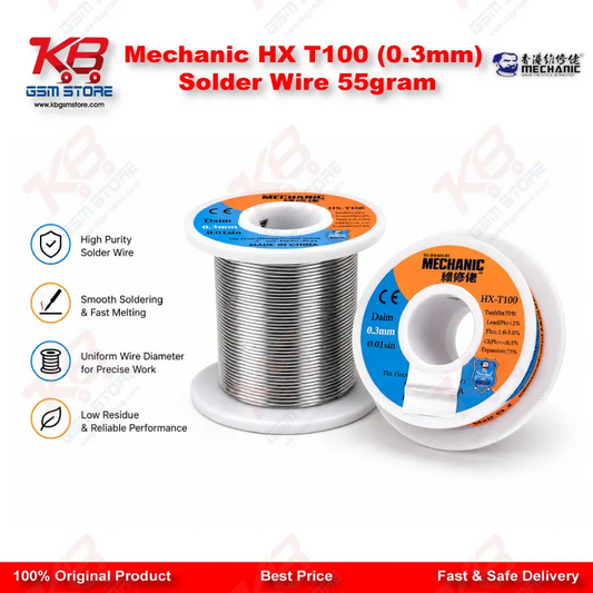 Mechanic HX T100 (0.3mm) Solder Wire 55gram