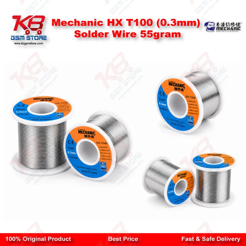 Mechanic HX T100 (0.3mm) Solder Wire 55gram