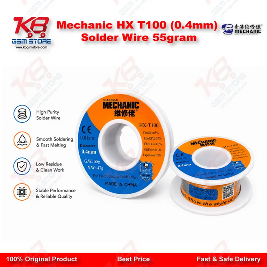 Mechanic HX T100 (0.4mm) Solder Wire 55gram