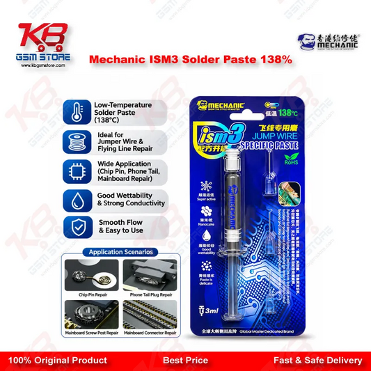 Mechanic ISM3 Solder Paste 138% Jumper Wire Paste 3ml