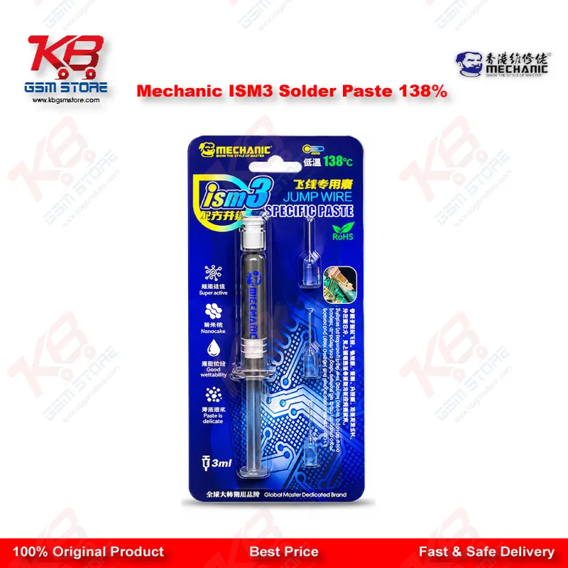 Mechanic ISM3 Solder Paste 138% Jumper Wire Paste 3ml