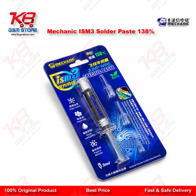 Mechanic ISM3 Solder Paste 138% Jumper Wire Paste 3ml