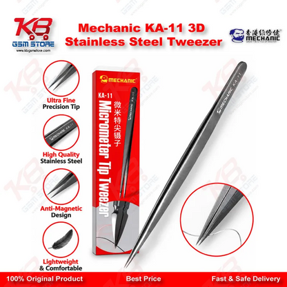 Mechanic KA-11 3D Stainless Steel Tweezer