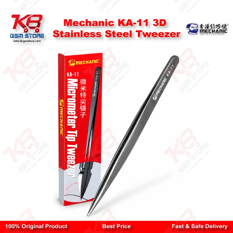 Mechanic KA-11 3D Stainless Steel Tweezer