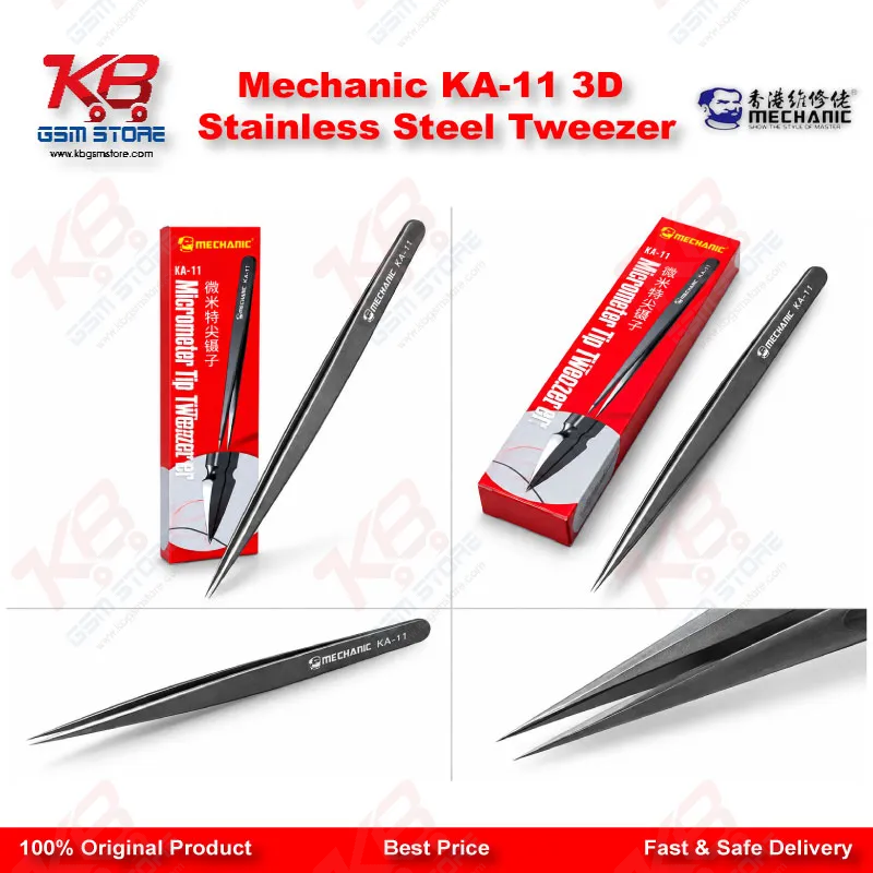 Mechanic KA-11 3D Stainless Steel Tweezer