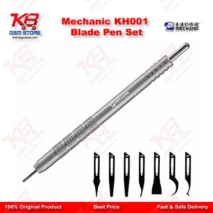 Mechanic KH-001 Quick Disassembly Blade Pen Set – 8 Blade PCB Glue Removal & IC Prying Tool