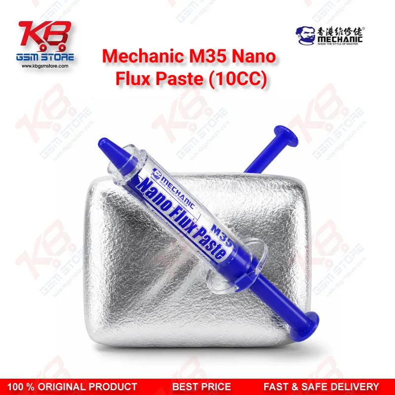 Mechanic M35 Nano Flux Paste 10CC – No-Clean Soldering Flux for Mobile PCB & BGA Repair