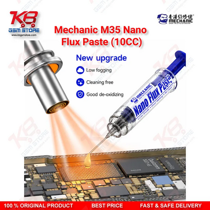 Mechanic M35 Nano Flux Paste 10CC – No-Clean Soldering Flux for Mobile PCB & BGA Repair
