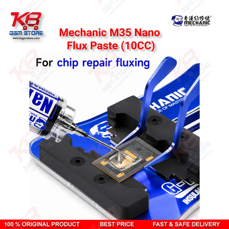 Mechanic M35 Nano Flux Paste 10CC – No-Clean Soldering Flux for Mobile PCB & BGA Repair