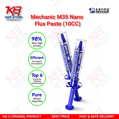 Mechanic M35 Nano Flux Paste 10CC – No-Clean Soldering Flux for Mobile PCB & BGA Repair