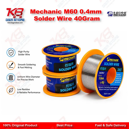 Mechanic M60 0.4mm Solder Wire 40Gram