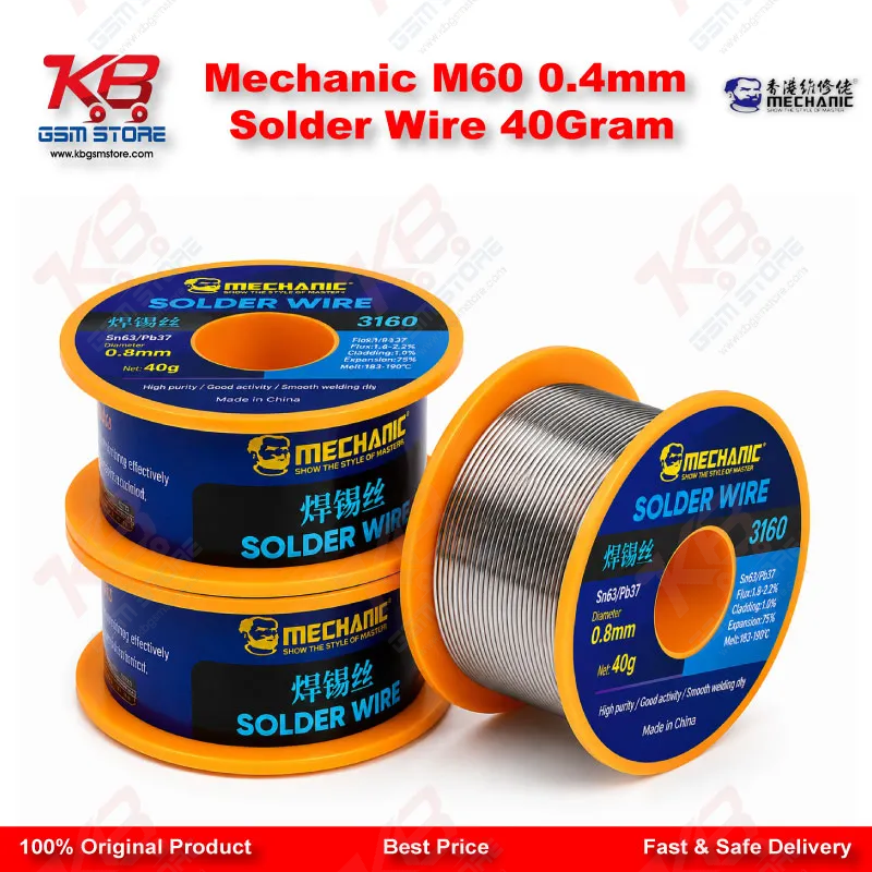 Mechanic M60 0.4mm Solder Wire 40Gram