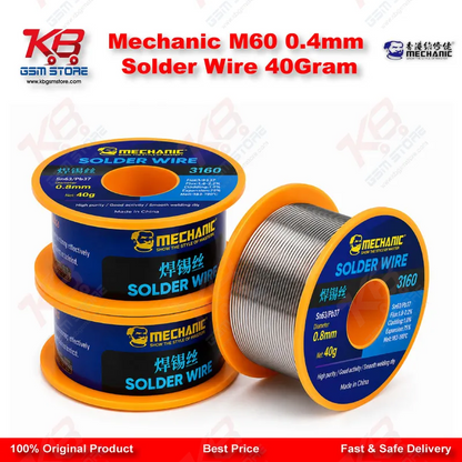 Mechanic M60 0.4mm Solder Wire 40Gram