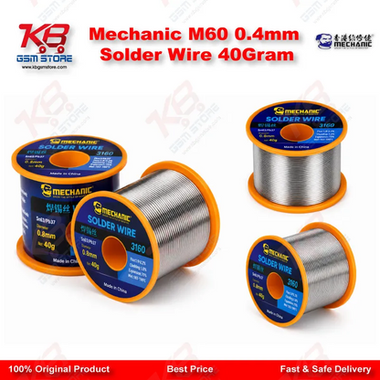 Mechanic M60 0.4mm Solder Wire 40Gram