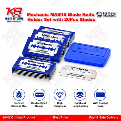Mechanic MAG10 Blade Knife Holder Set with 20Pcs Blades