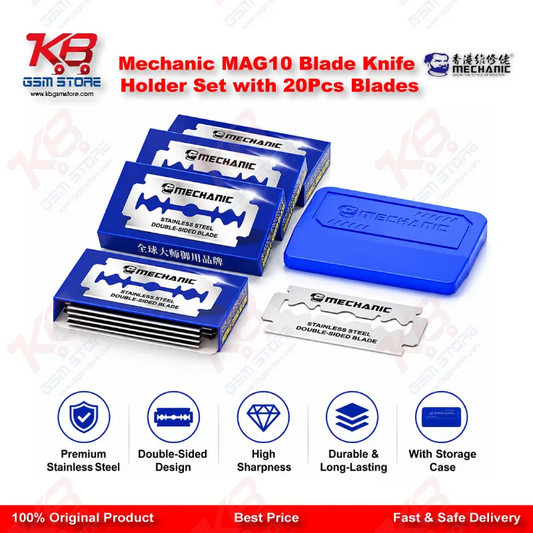 Mechanic MAG10 Blade Knife Holder Set with 20Pcs Blades