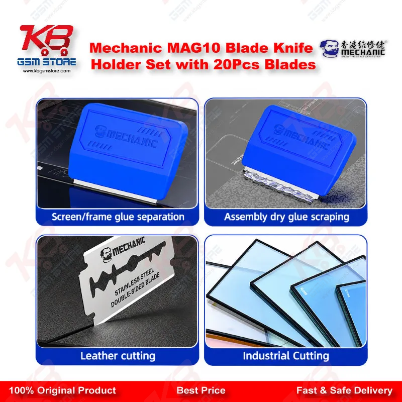 Mechanic MAG10 Blade Knife Holder Set with 20Pcs Blades