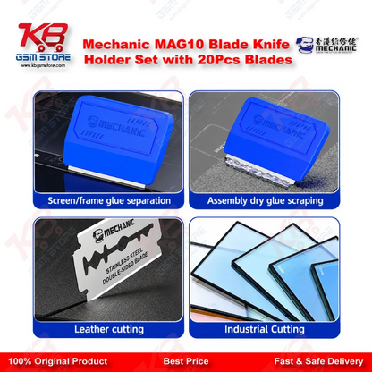 Mechanic MAG10 Blade Knife Holder Set with 20Pcs Blades