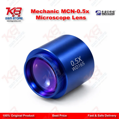 MECHANIC MCN-0.5X Auxiliary Objective Lens – 48mm Barlow Reducer for Stereo Microscopes