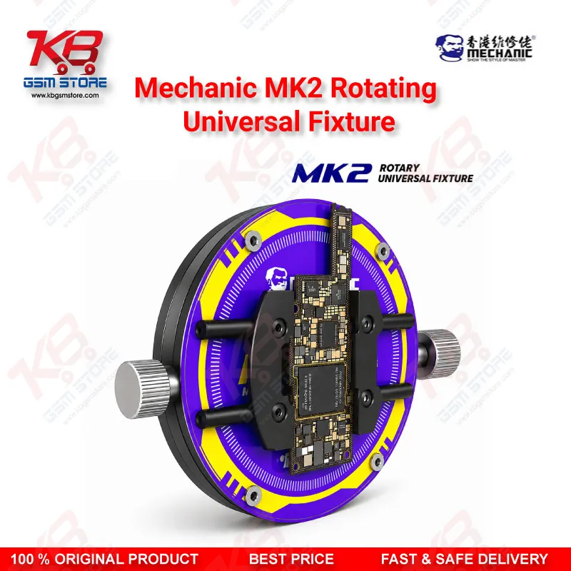 Mechanic MK2 Rotating Universal Fixture – 360° PCB Holder for Mobile Motherboard Repair