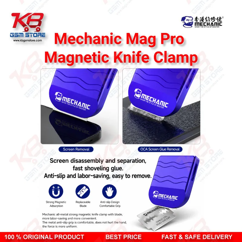 Mechanic Mag Pro Magnetic Knife Clamp – All-Metal Blade Holder for Screen Separation & Glue Removal