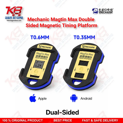 Mechanic MagTin Max Dual-Sided Magnetic BGA Reballing Platform – 75 Stencil Set for iPhone, Samsung, Huawei, Qualcomm & MediaTek