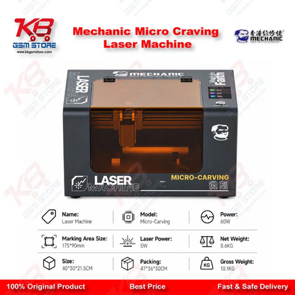 Mechanic Micro-Carving Laser Machine – Fiber Laser Back Glass & PCB Engraving Tool