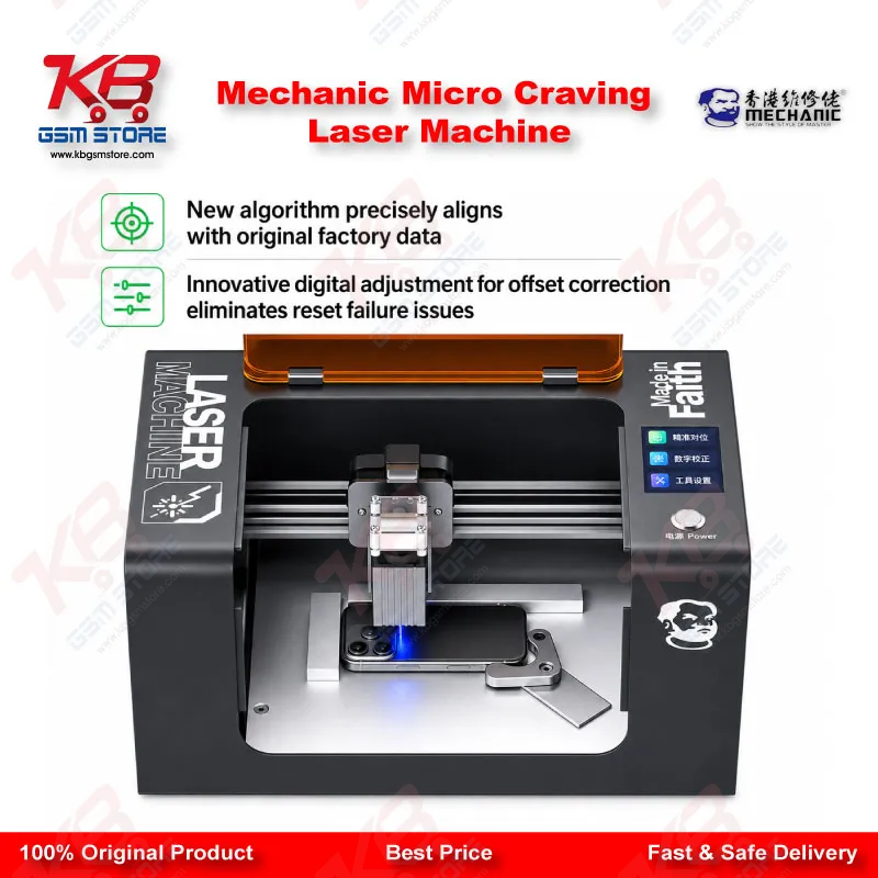 Mechanic Micro-Carving Laser Machine – Fiber Laser Back Glass & PCB Engraving Tool