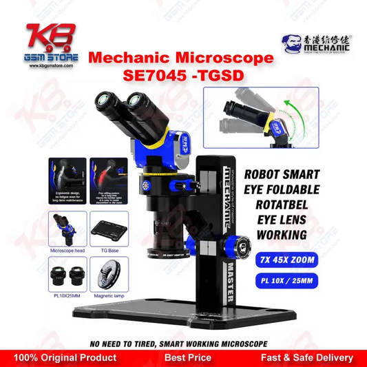 Mechanic SE7045-TGSD Robot Smart Eye Trinocular Microscope for PCB & Mobile Repair