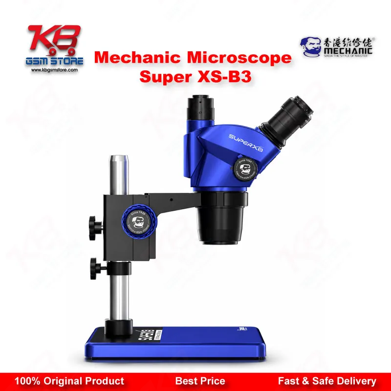 Mechanic Super XS-B3 Trinocular Stereo Microscope for Mobile PCB Repair