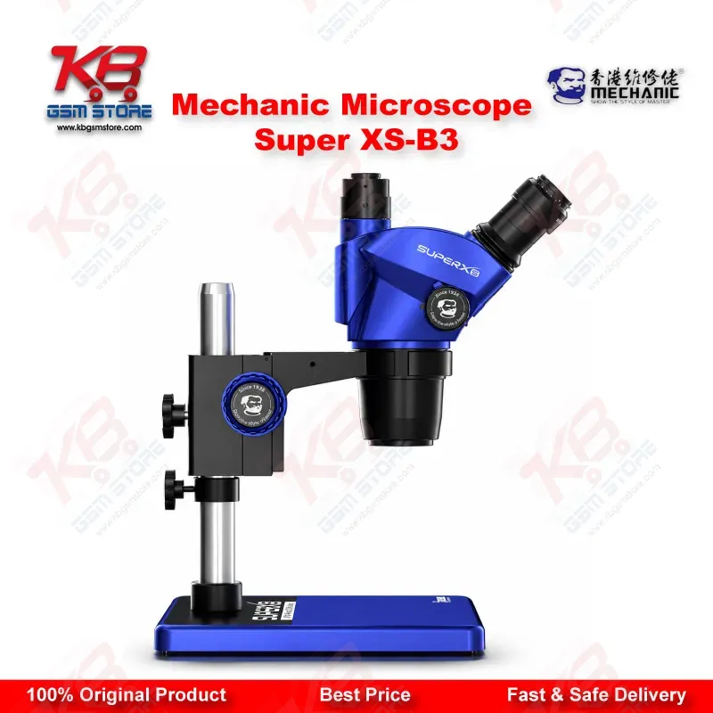 Mechanic Super XS-B3 Trinocular Stereo Microscope for Mobile PCB Repair