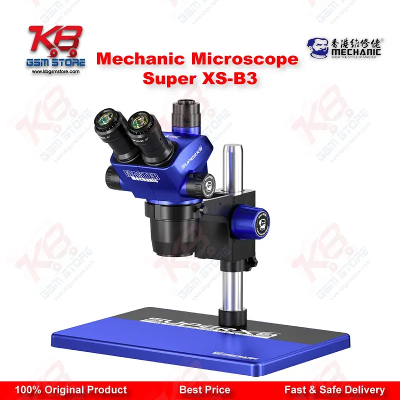 Mechanic Super XS-B3 Trinocular Stereo Microscope for Mobile PCB Repair